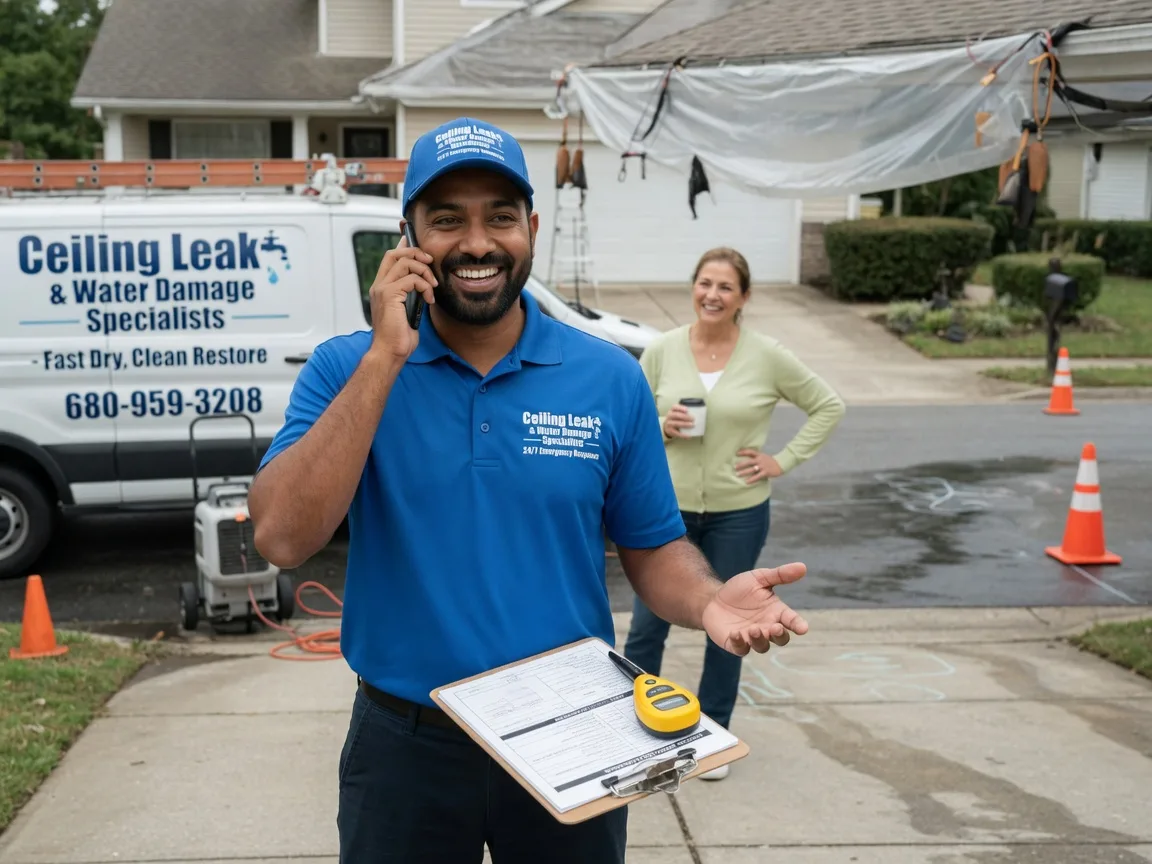 Ceiling Leak Cleanup Willow City, TX FAQs